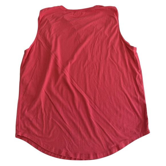 Lululemon Brunswick Muscle Tank Brier Rose Coral Plus Size 16 Cotton Muscle Tank - Picture 4 of 6